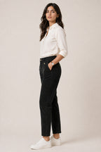 Women's Velvet Minicord Pant - Black