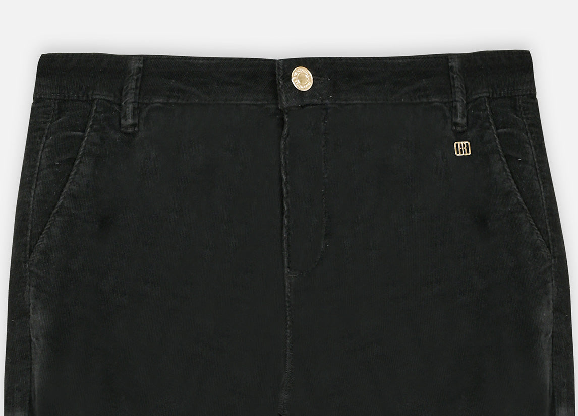 Women's Velvet Minicord Pant - Black