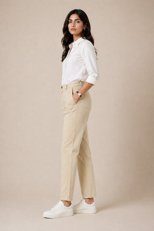 Bella Bootcut Pant - Vanilla