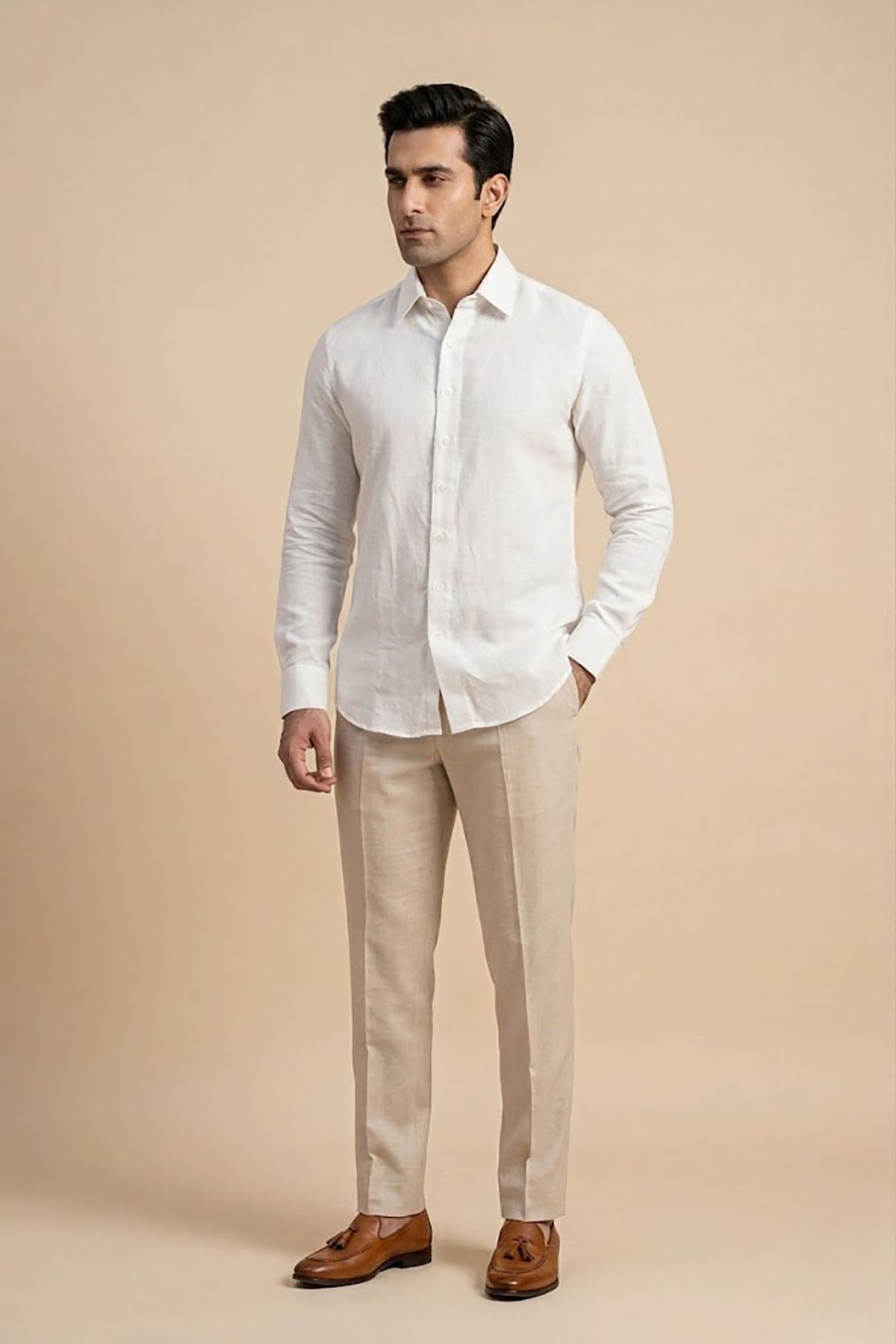 Men's Casual Shirt - White