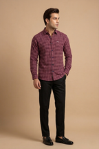 Men's Flannel Shirt - Red