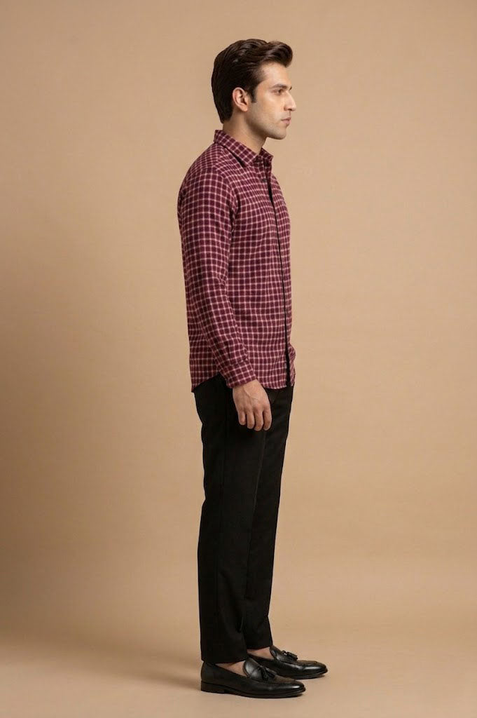 Men's Flannel Shirt - Red