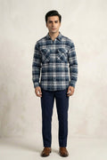 Men's Flannel Shirt - Blue