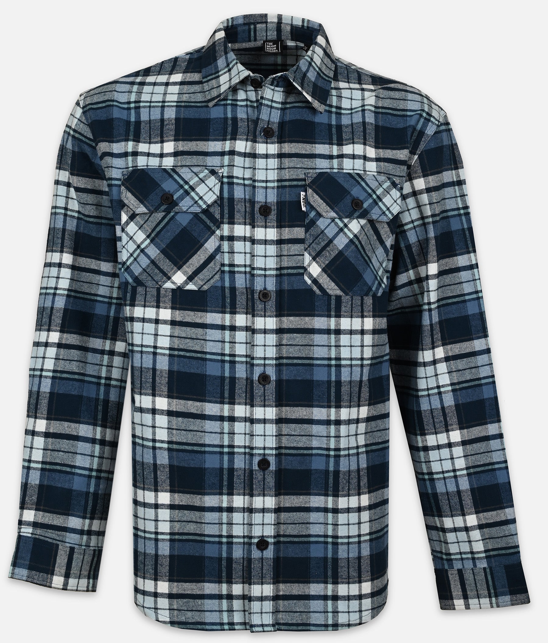 Men's Flannel Shirt - Blue