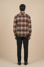 Men's Flannel Shirt - Brown