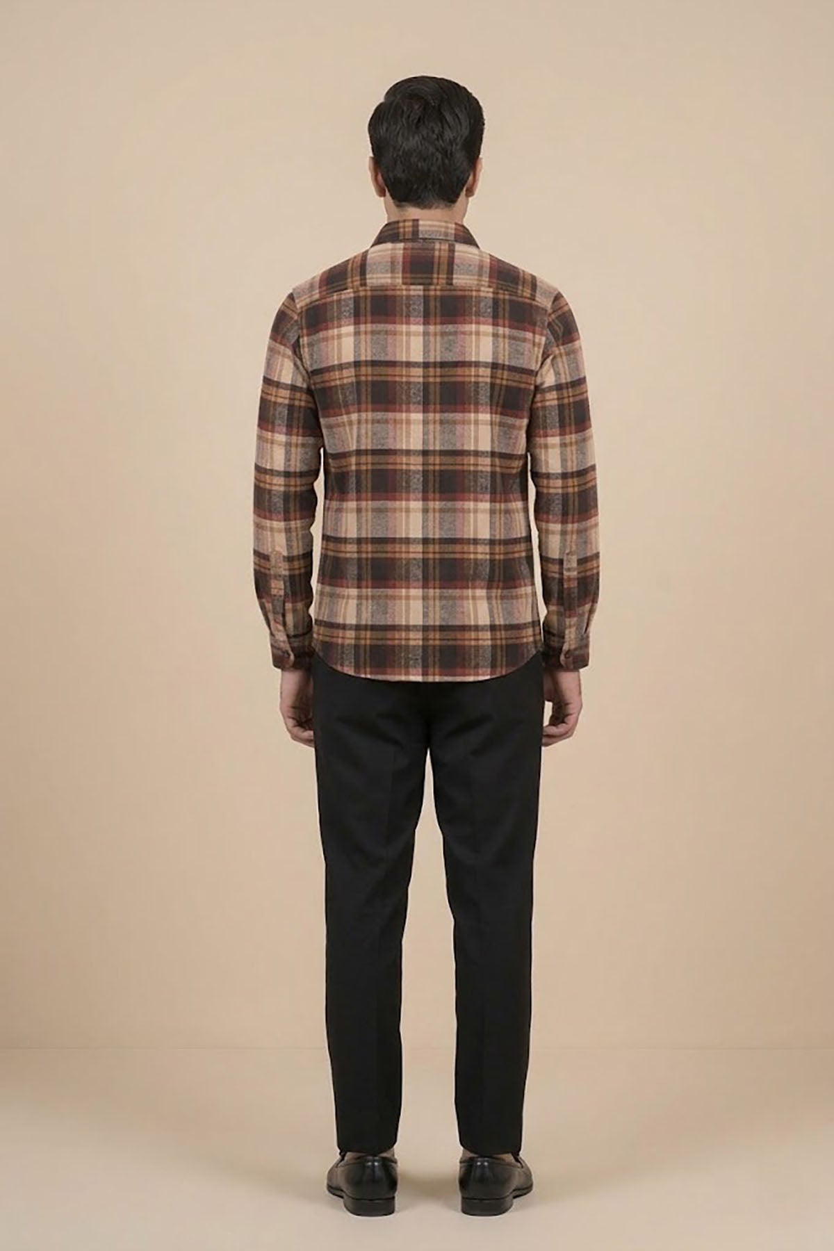 Men's Flannel Shirt - Brown
