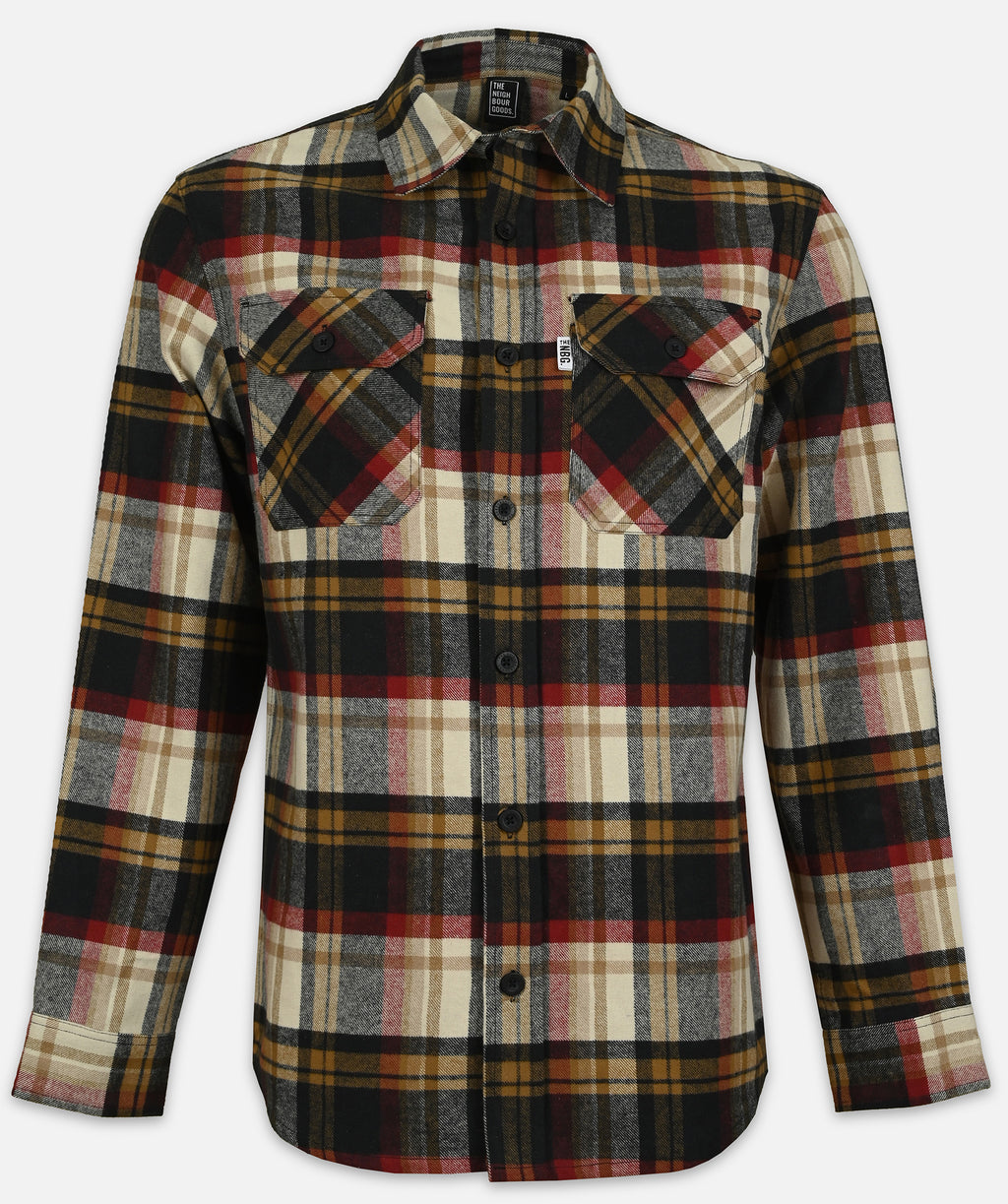 Men's Flannel Shirt - Brown