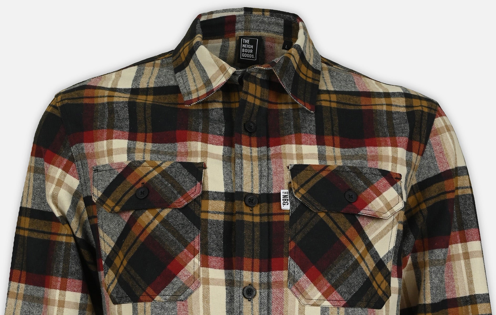 Men's Flannel Shirt - Brown