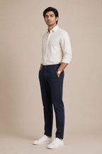 Men's Cotton/Linen Pant - Navy