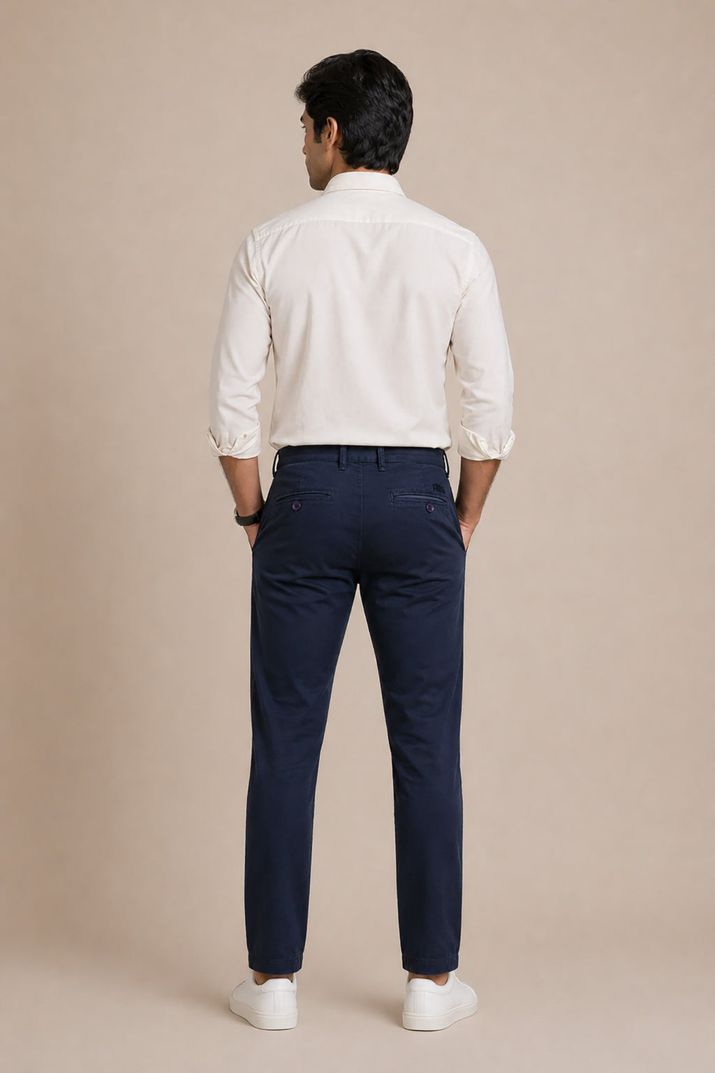 Men's Cotton/Linen Pant - Navy