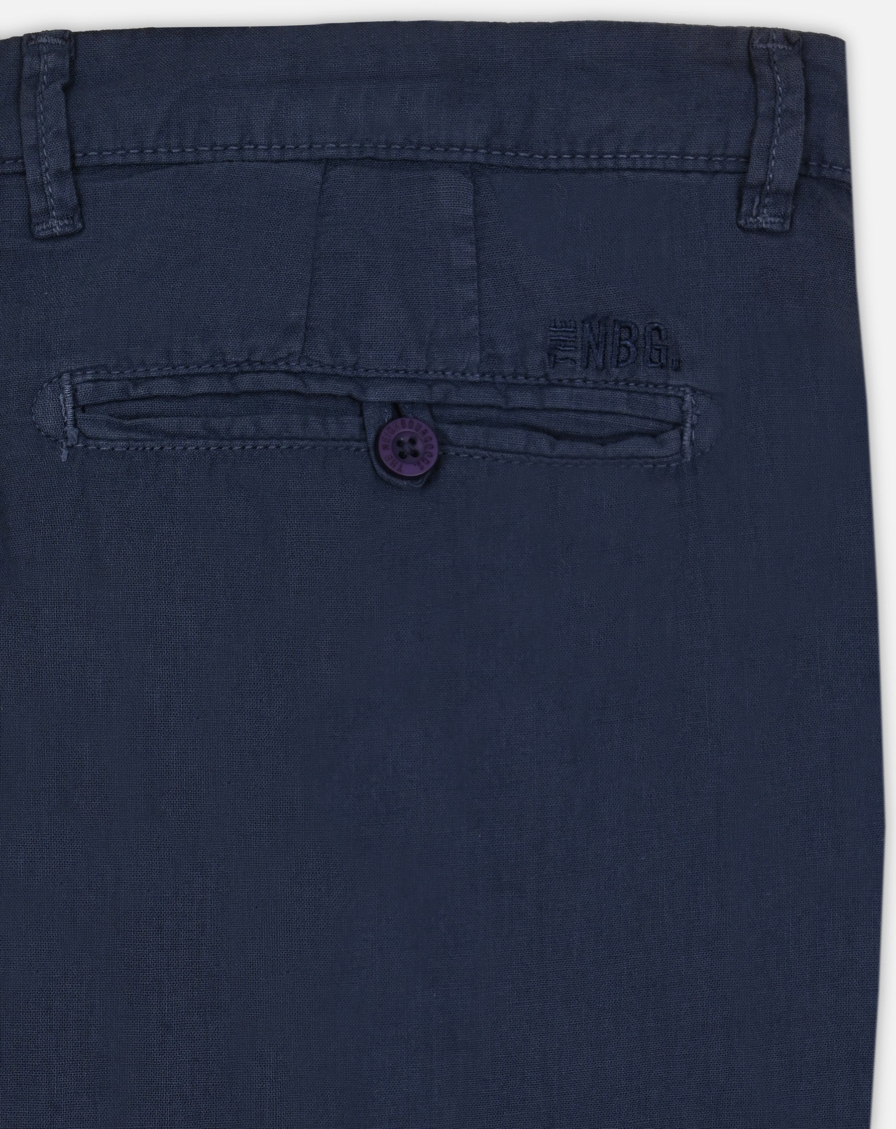 Men's Cotton/Linen Pant - Navy