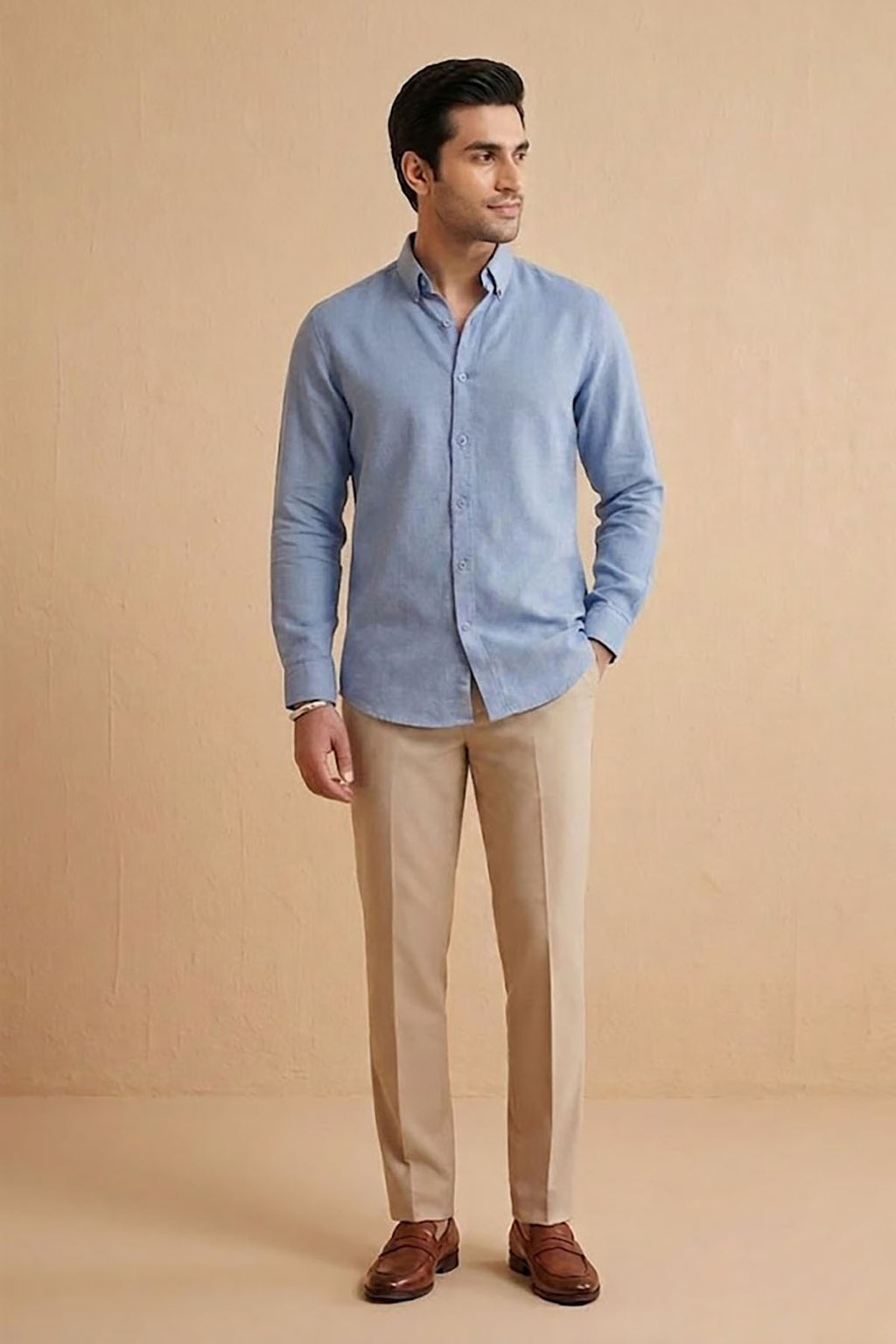 Men's Casual Shirt - Sky Blue