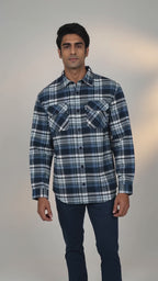 Men's Flannel Shirt - Blue