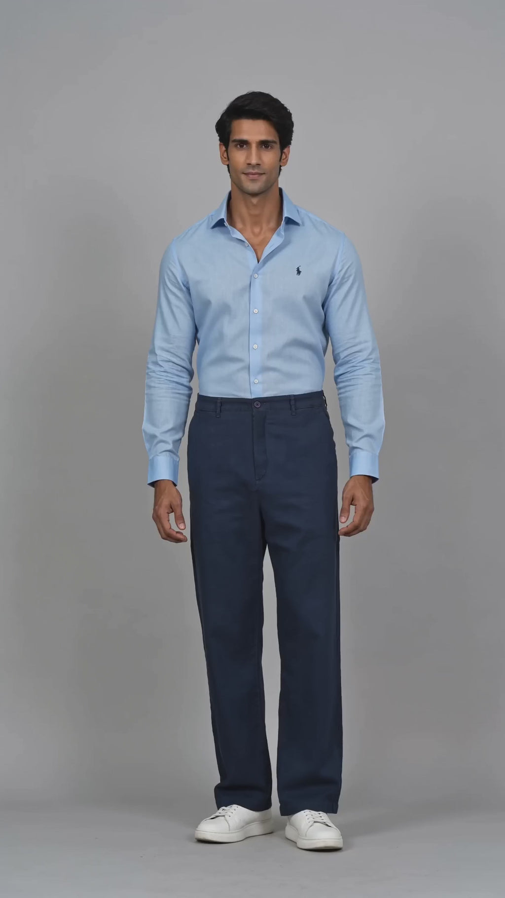 Men's Cotton/Linen Pant - Navy