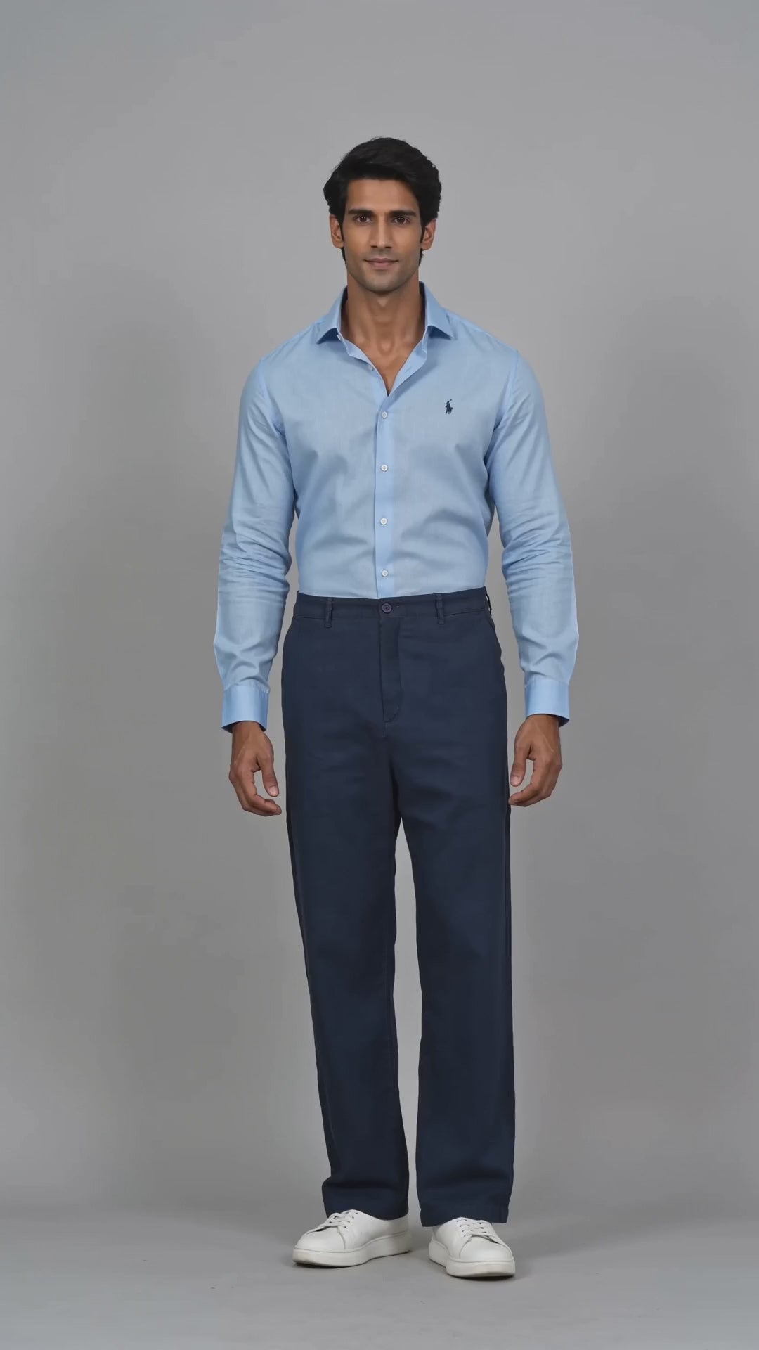 Men's Cotton/Linen Pant - Navy