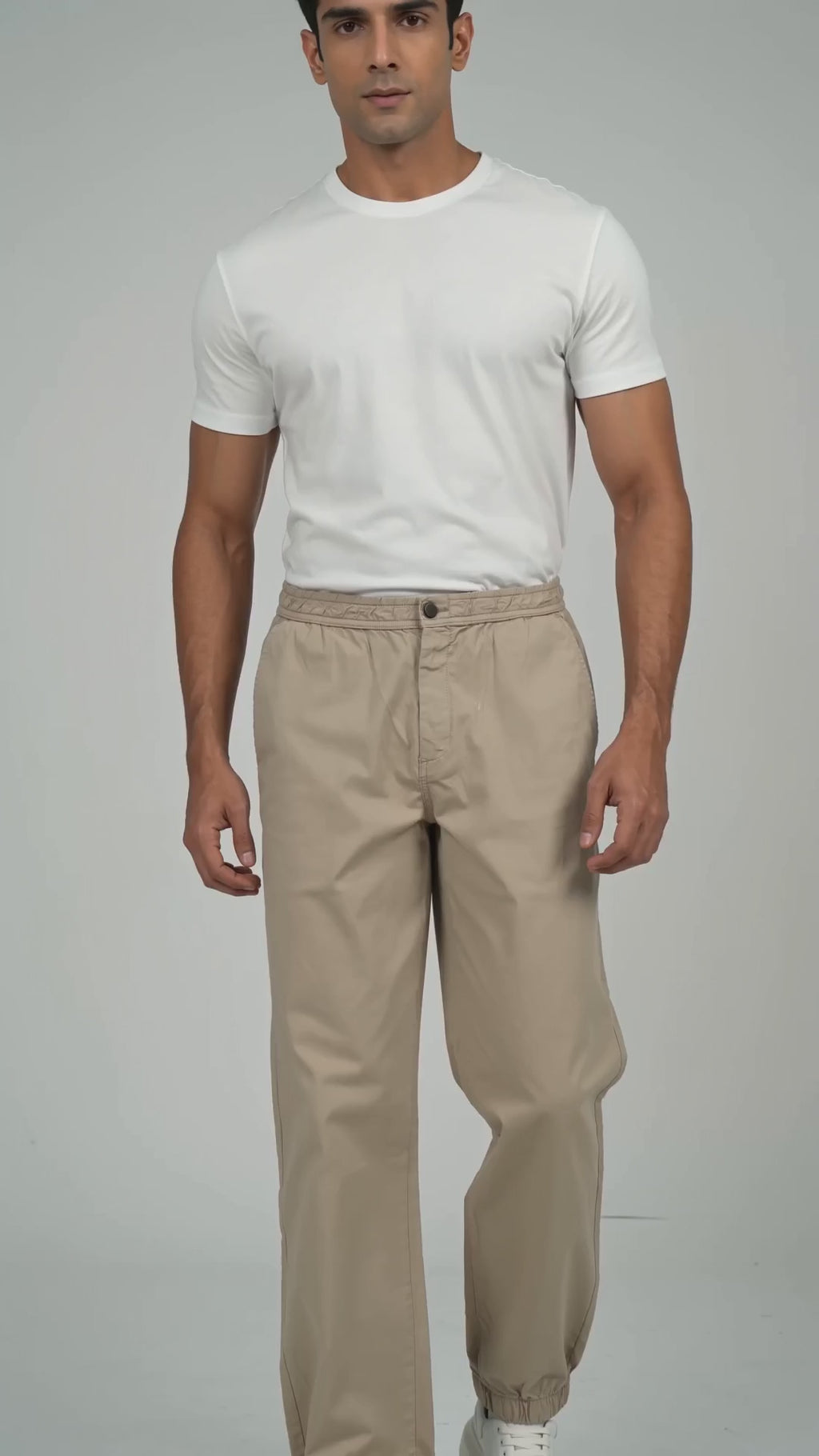 Men's Bottom Cuff Trouser - Sand