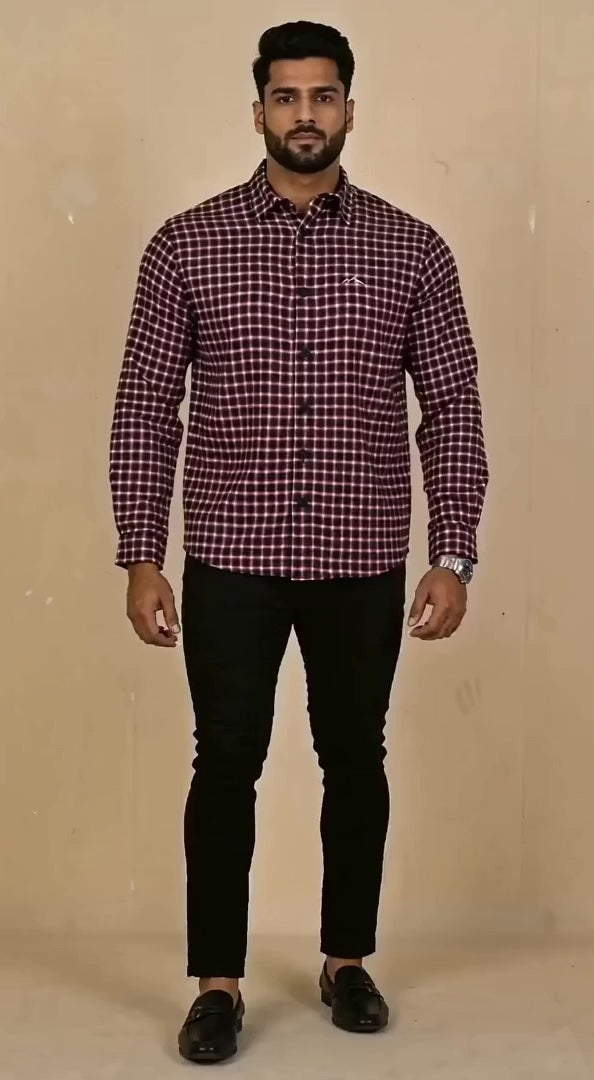 Men's Flannel Shirt - Red